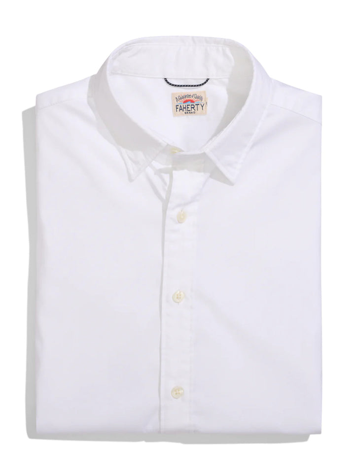 Faherty Movement™ Shirt: Cloud White