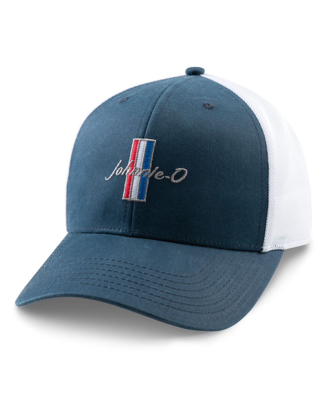 Johnnie-O RWB Trucker Hat: Navy