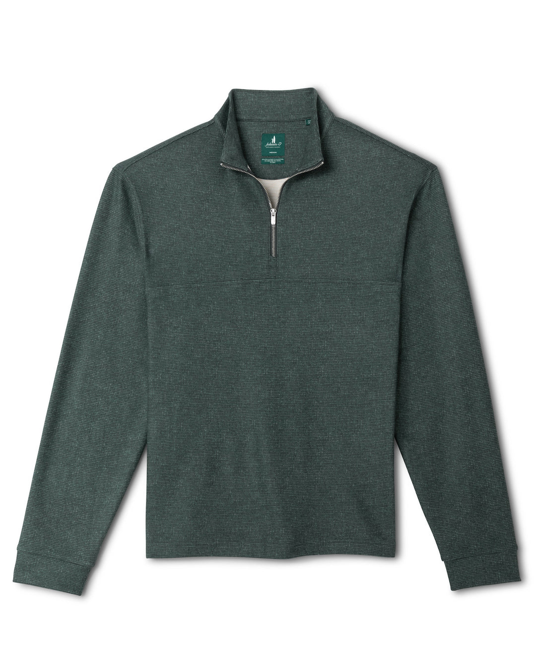 Johnnie-O Mikey Fleece 1/4 Zip Pullover - Printed Check: Mallard