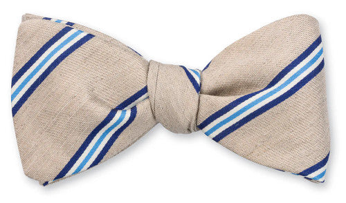 R. Hanauer Natural Falcon Stripes Bow Tie