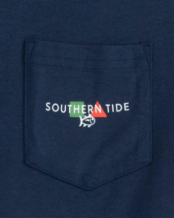 Southern Tide Channel Marker Buoy Short Sleeve T-Shirt: Navy