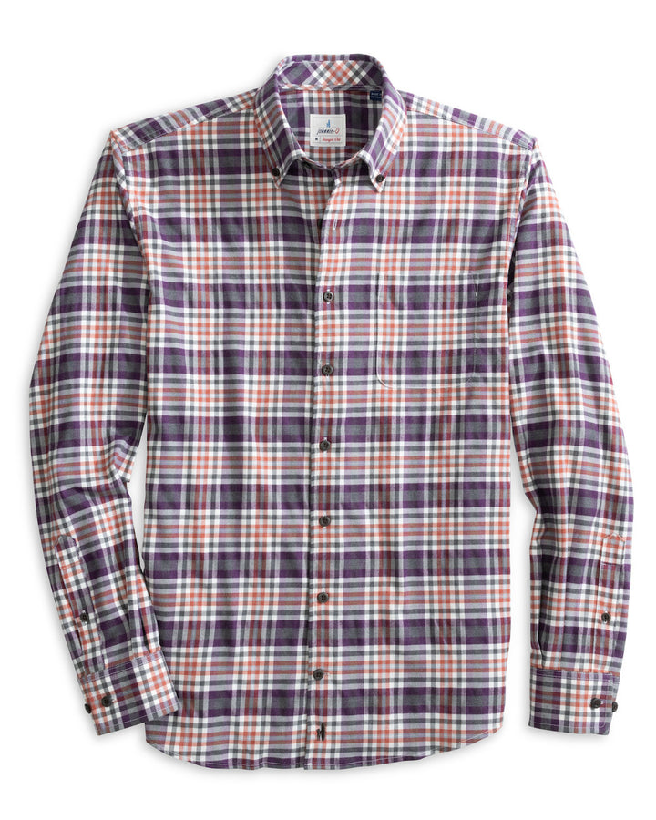 Johnnie-O Hangin' Out Button Up Shirt - Alex: Charcoal