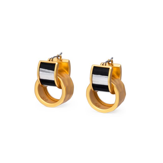 Brackish Gold Hoop Earring: Melissa
