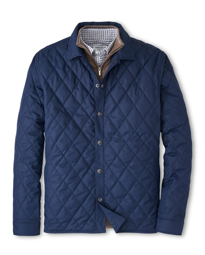 Peter Millar Brighton Shirt Jacket: Navy