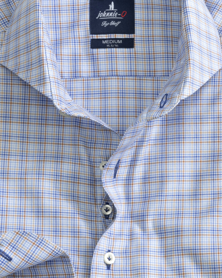 Johnnie-O Top Shelf Button Up Shirt - Seth: Maliblu