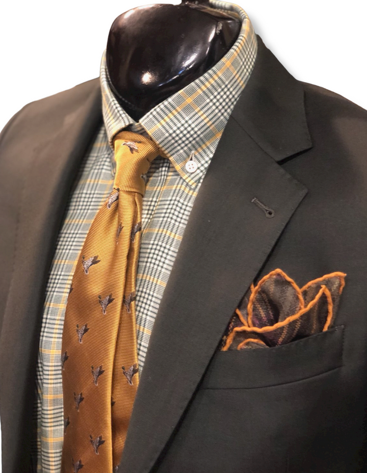 Prive by MaxMan Solid Olive Suit