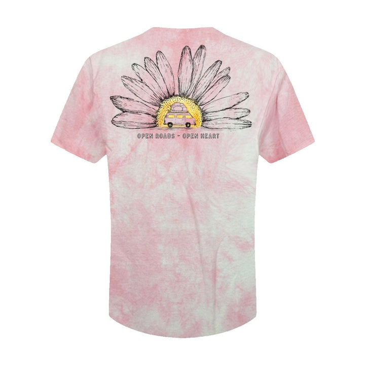 Savage Supply Co Open Heart T-shirt: Pink Wash