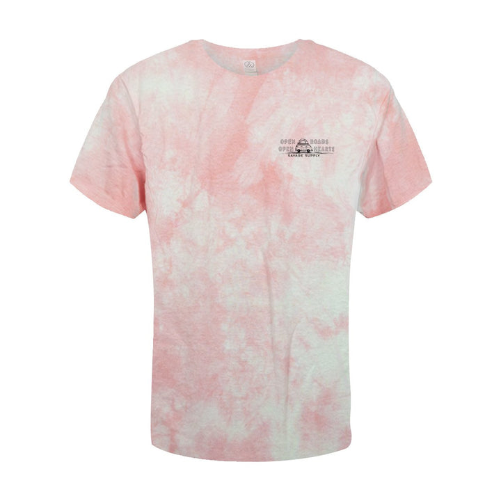 Savage Supply Co Open Heart T-shirt: Pink Wash