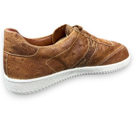 T.B. Phelps Brooklyn Street Sneaker: Ostrich with White/Tan Sole
