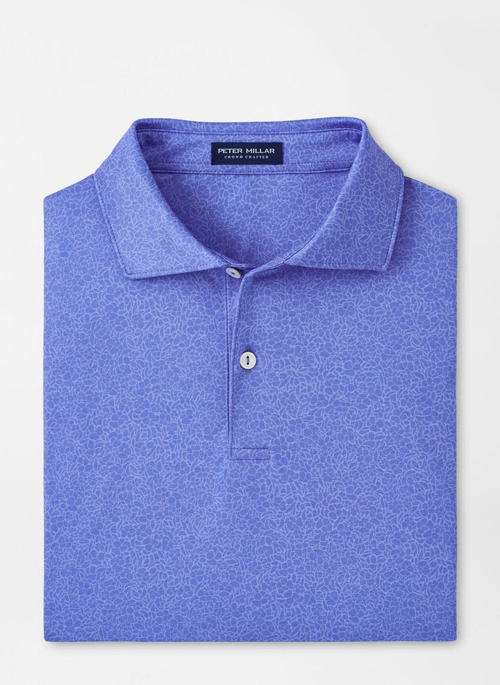 Peter Millar Crown Crafted Parkinson Floral Performance Jersey Polo: Elixir