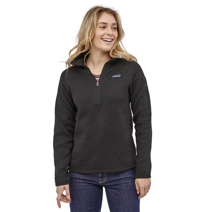 Patagonia Women's Better Sweater® 1/4-Zip Fleece: Black