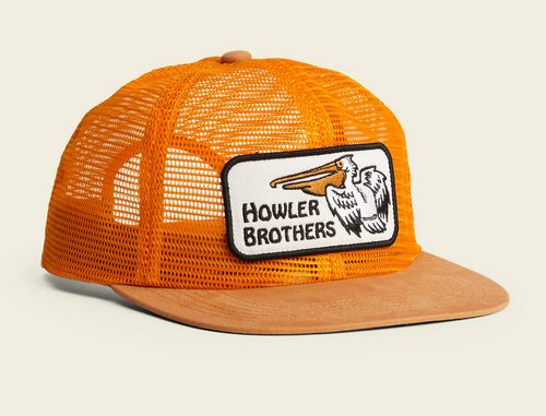 Howler Brothers Pelican Badge Snapback: Pumpkin