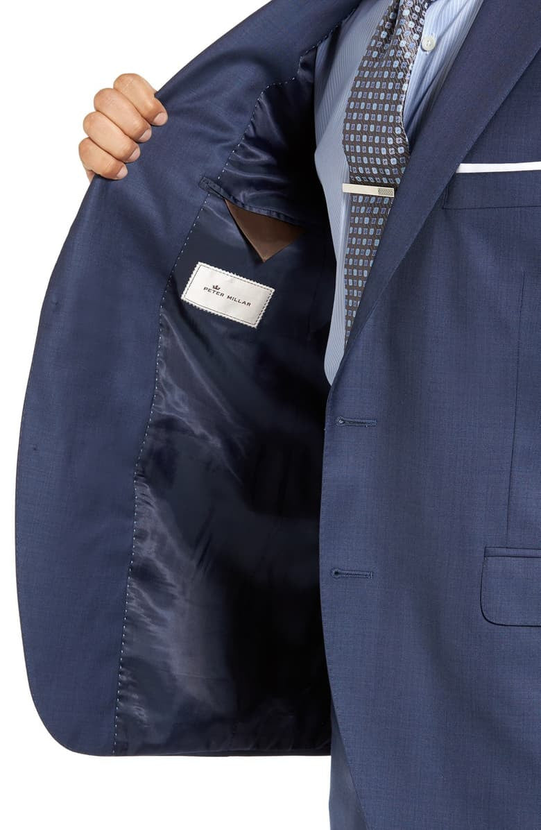 Peter Millar Flynn Mid Blue Sharkskin Suit