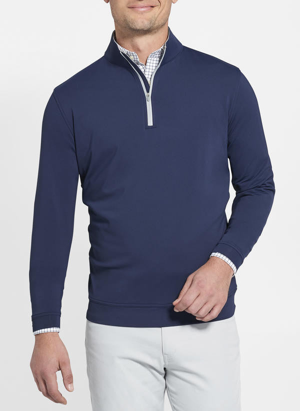 Peter Millar Perth Performance Quarter-Zip: Navy