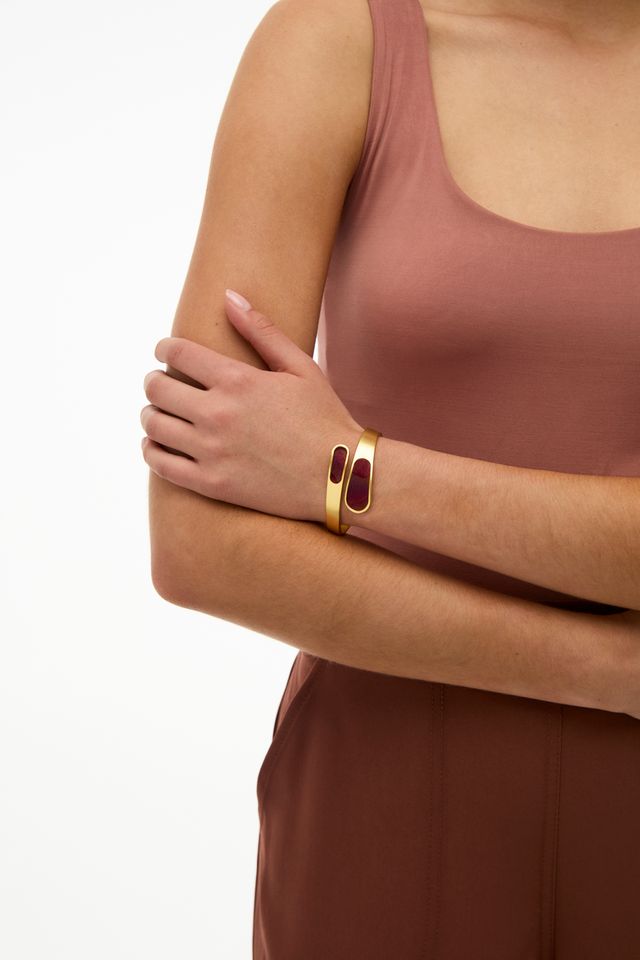 Brackish Lyra Bezel Hinge Cuff