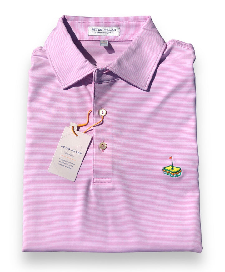 Peter Millar Jubilee Performance Jersey Polo: Bloom - Pimento Cheese Logo