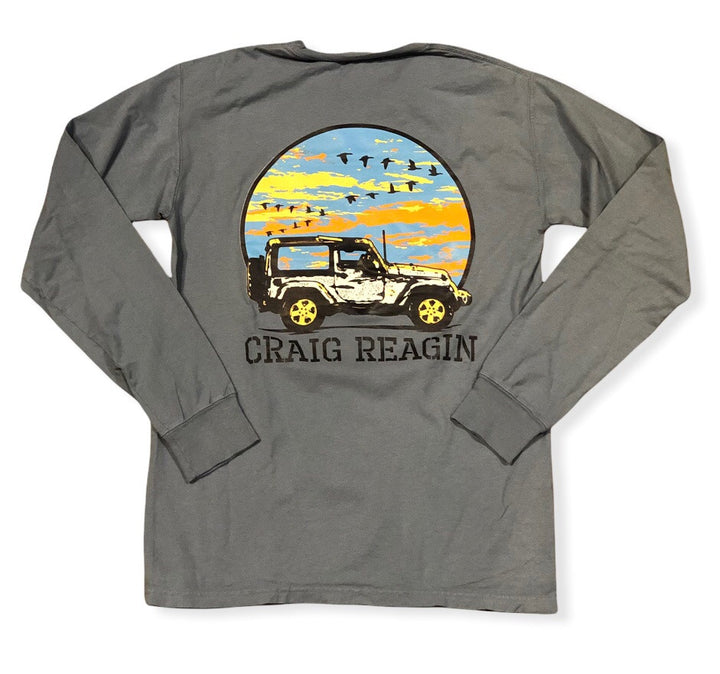 Craig Reagin Jeep Sunset Long Sleeve T-shirt: Saltwater