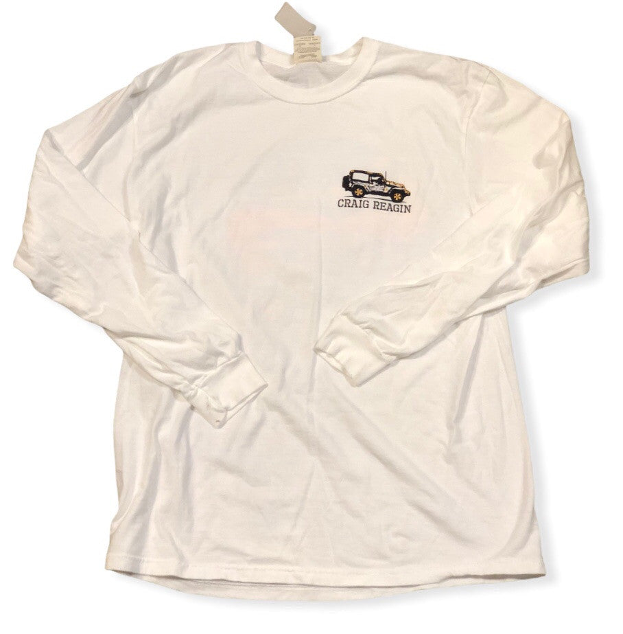 Craig Reagin Jeep Sunset Long Sleeve T-shirt: White