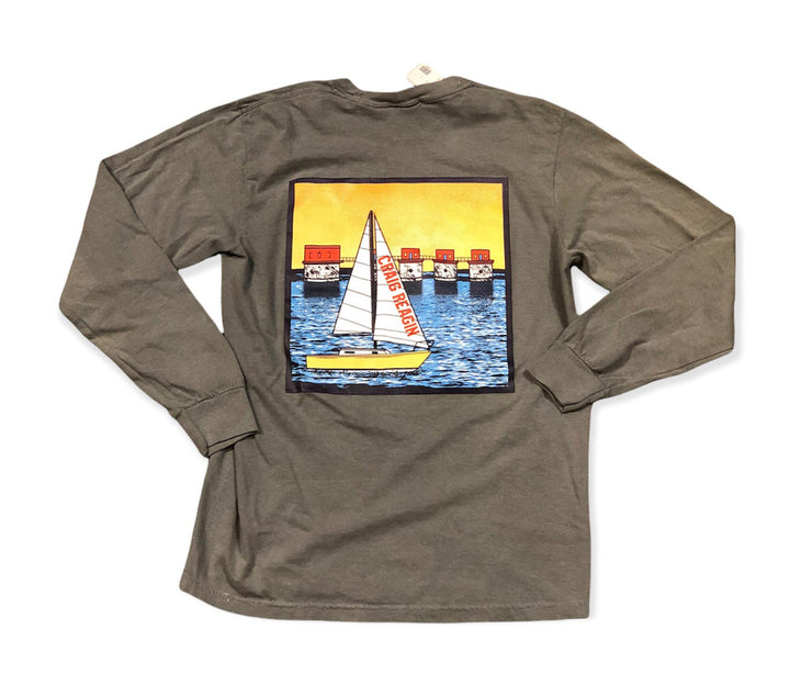 Craig Reagin Lake Murray Long Sleeve T-shirt: Grey