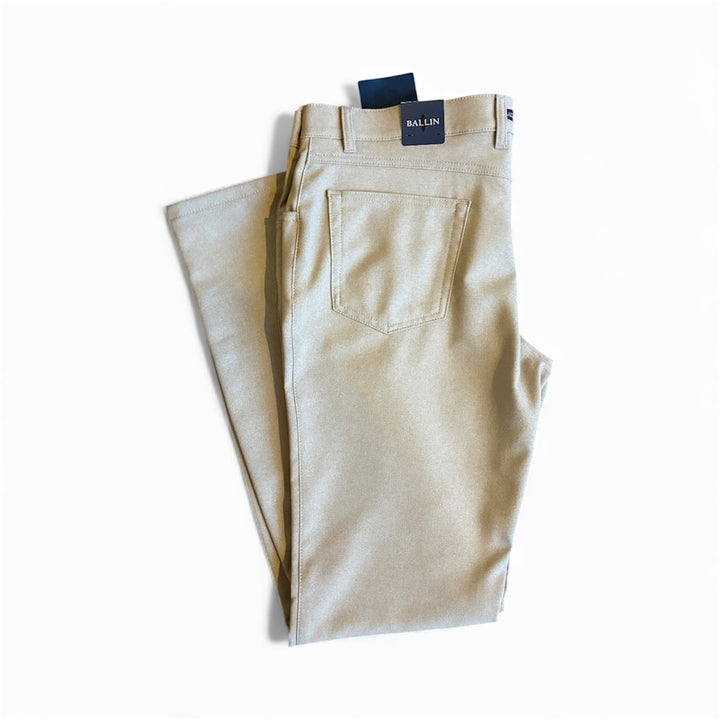 Ballin Bi-Stretch Performance Flannel: Tan Mix