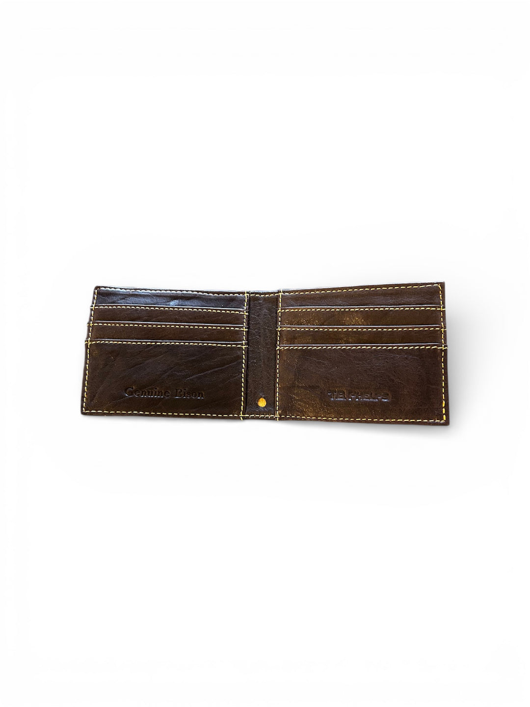 TB Phelps Davenport Bison Billfold: Briar