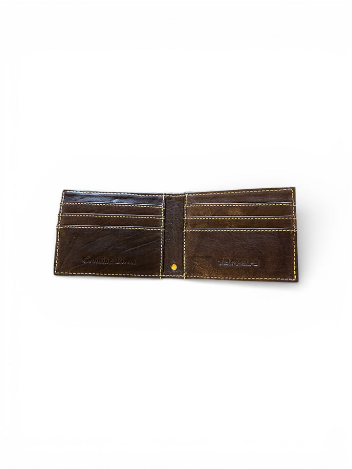 TB Phelps Davenport Bison Billfold: Briar