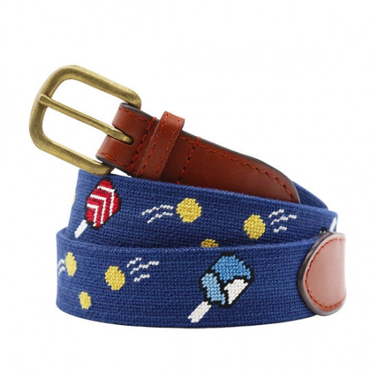 Smathers and Branson Needlepoint Belt: Wacky Pickleball