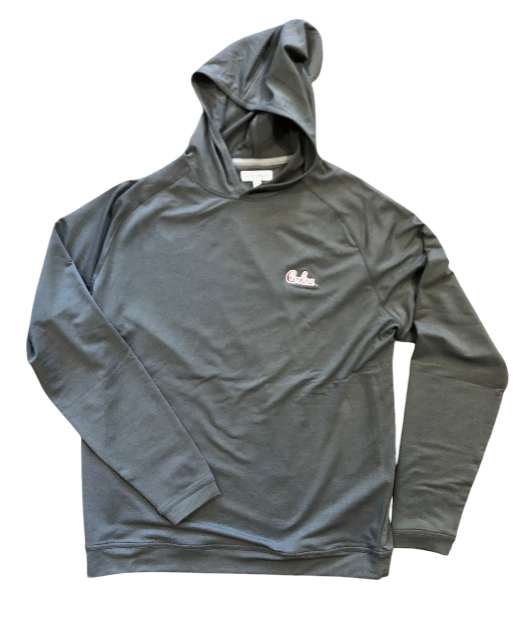 Peter Millar University of South Carolina "Carolina Script" Pine Performance Hoodie: Iron
