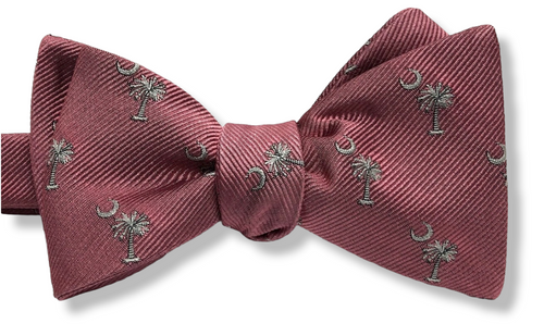 Craig Reagin Palmetto Woven Bowtie - Pink