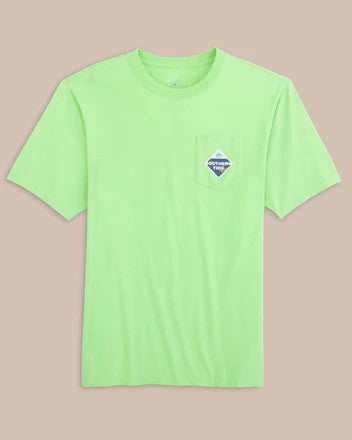 Southern Tide Diamond ST Trademark Short Sleeve T-Shirt: Pistachio Green