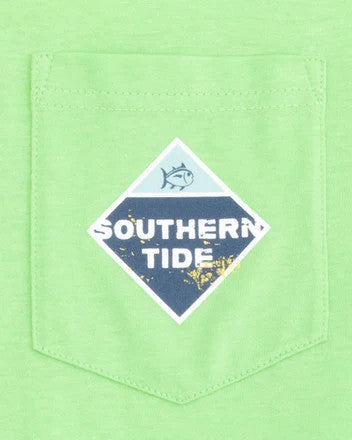 Southern Tide Diamond ST Trademark Short Sleeve T-Shirt: Pistachio Green