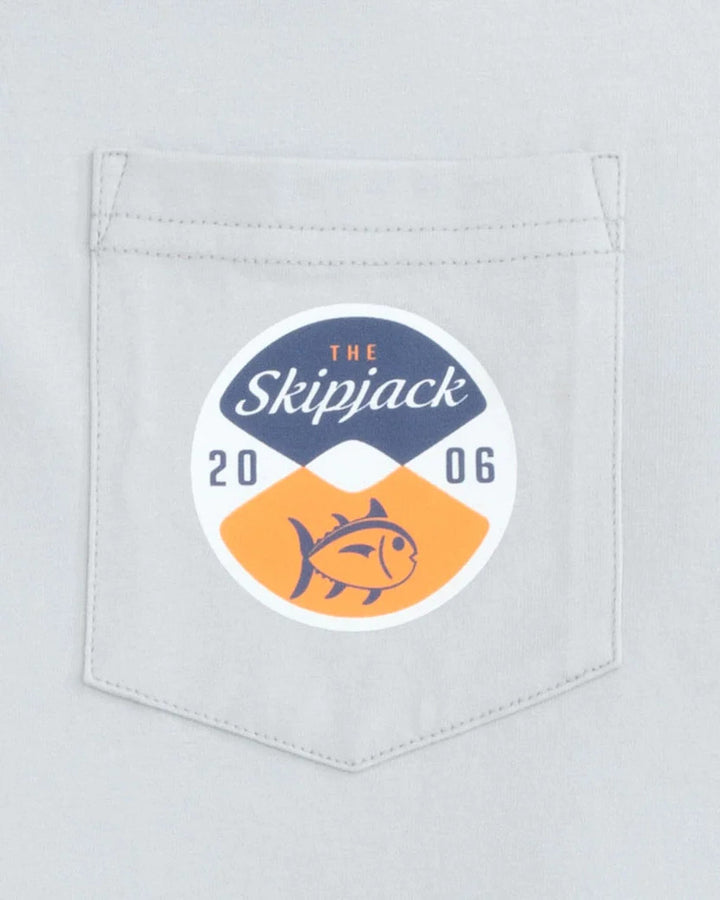 Southern Tide Skipjack Reel Deal Short Sleeve T-Shirt: Platinum Grey