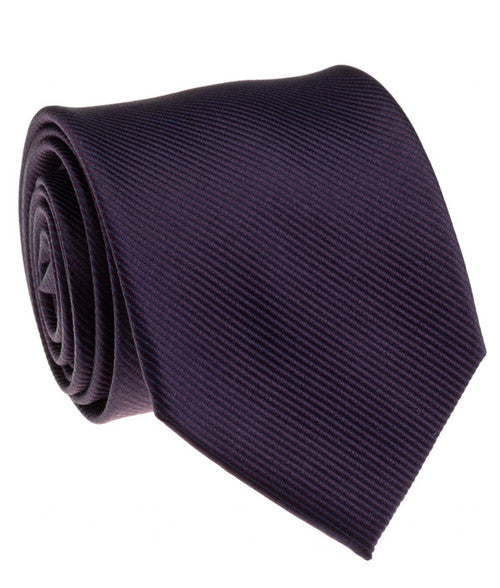 Plum Solid File Tie