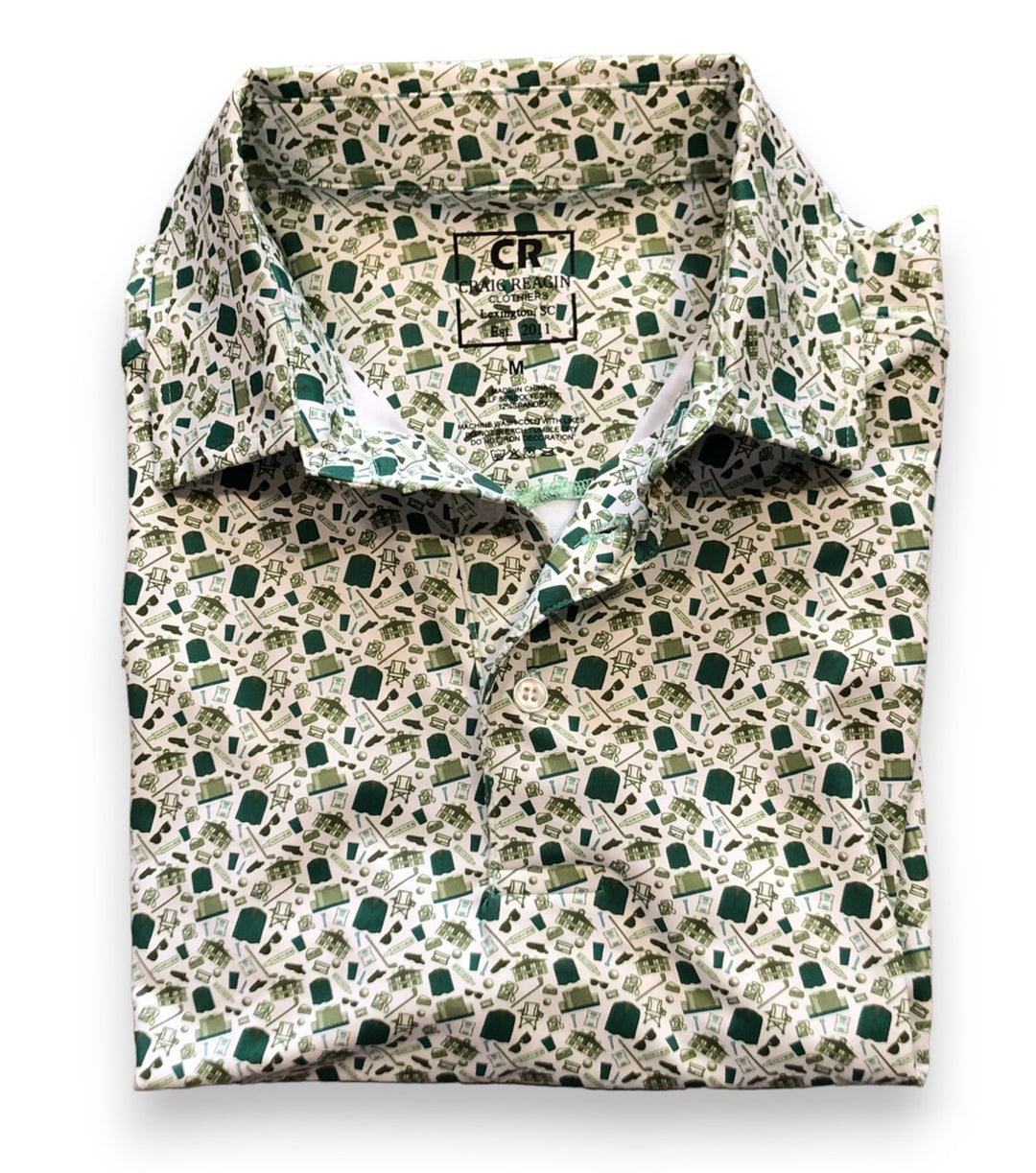 Craig Reagin Azalea Collection All Over Print: Green