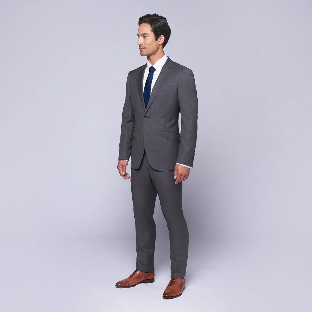 Baroni by MaxMan Solid Suit: Grey