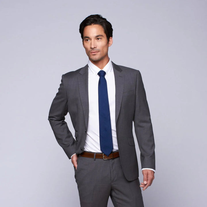 Baroni by MaxMan Solid Suit: Grey