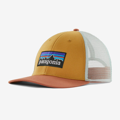Patagonia P-6 Logo LoPro Trucker Hat: Pufferfish Gold
