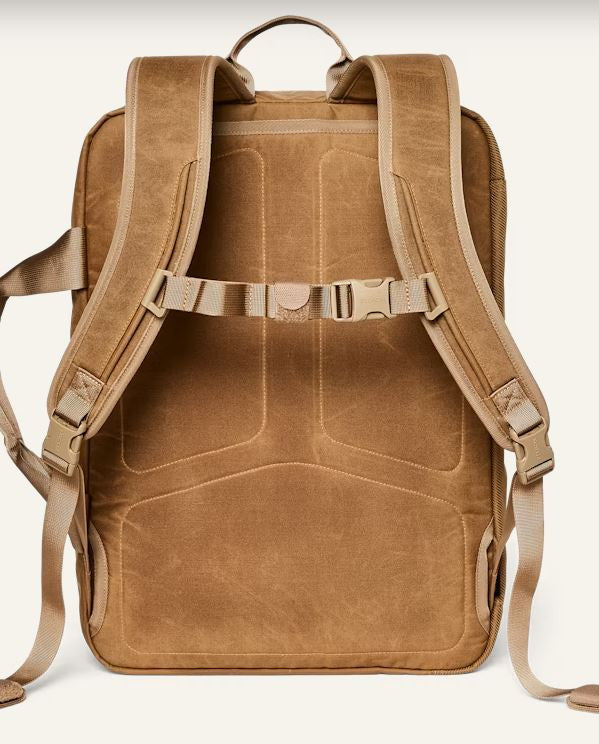 Filson Surveyor Pullman Pack: Dark Tan/Flame