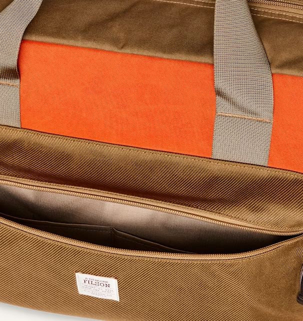 Filson Surveyor Pullman Pack: Dark Tan/Flame