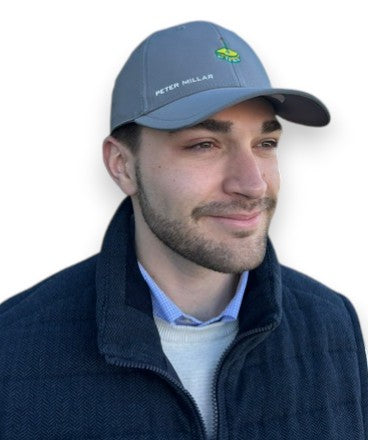 Peter Millar Pursuit Pimento Cheese Performance Hat: Gale Grey