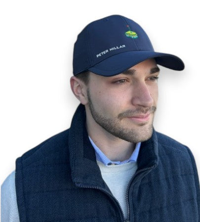 Peter Millar Pursuit Pimento Cheese Performance Hat: Navy