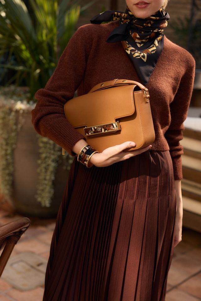Brackish Oxford Handbag: Patterned Natural
