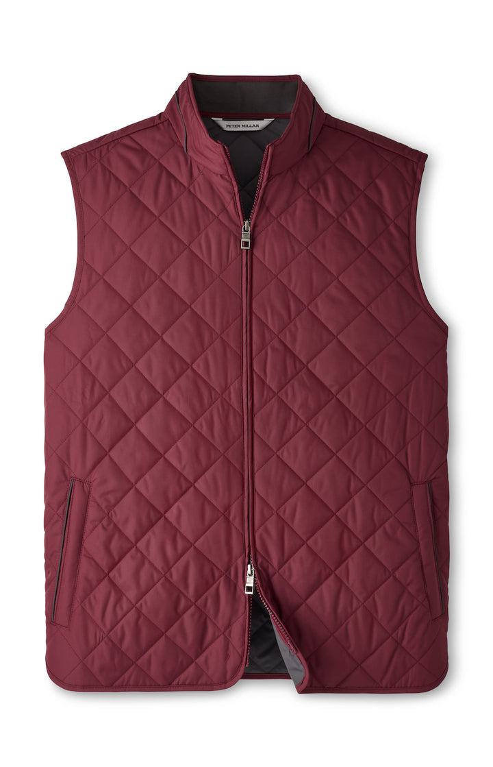 Peter Millar Essex Vest: Bordeaux