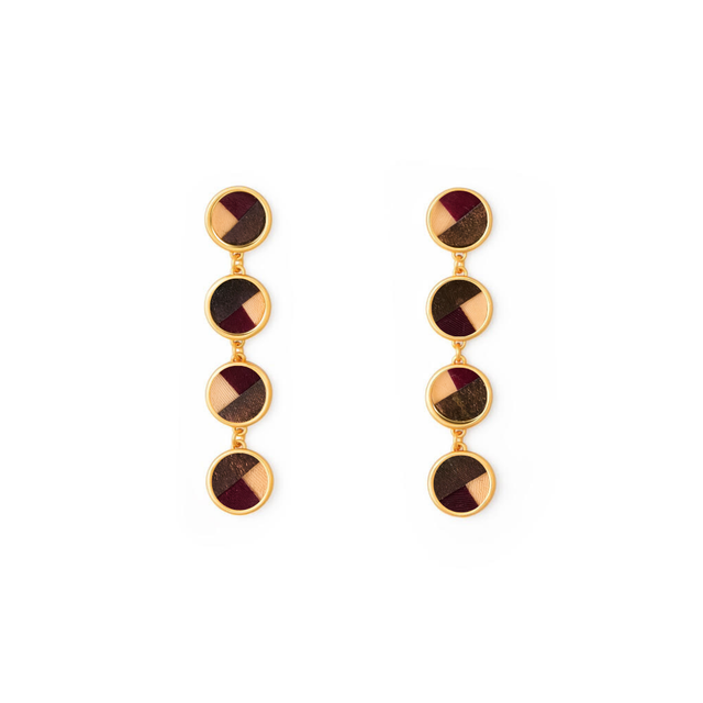 Brackish Jenna Multi Bezel Drop Earring