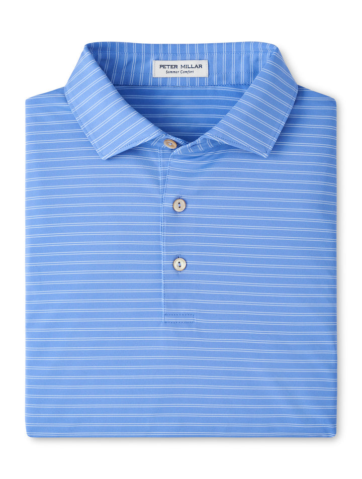 Peter Millar Eden Performance Jersey Polo: Seaside Blue