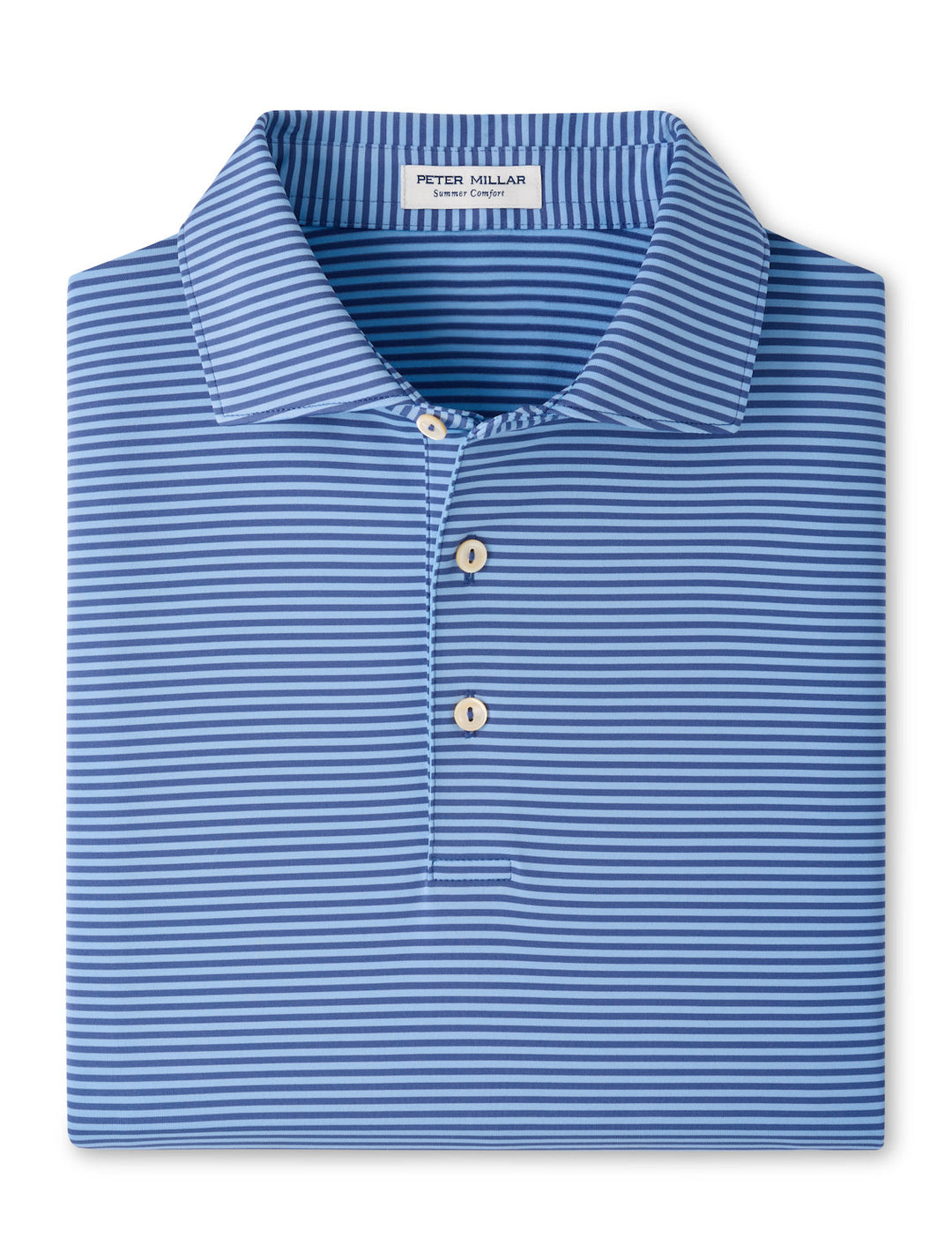 Peter Millar Hales Performance Jersey Polo: Bali Blue