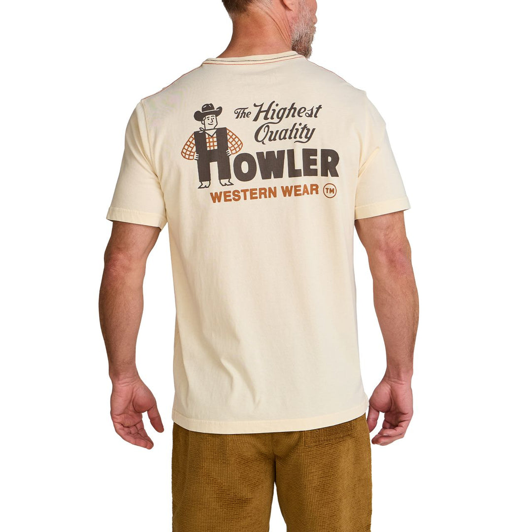 Howler Cotton T-shirt: Howler Western Wear - Natural