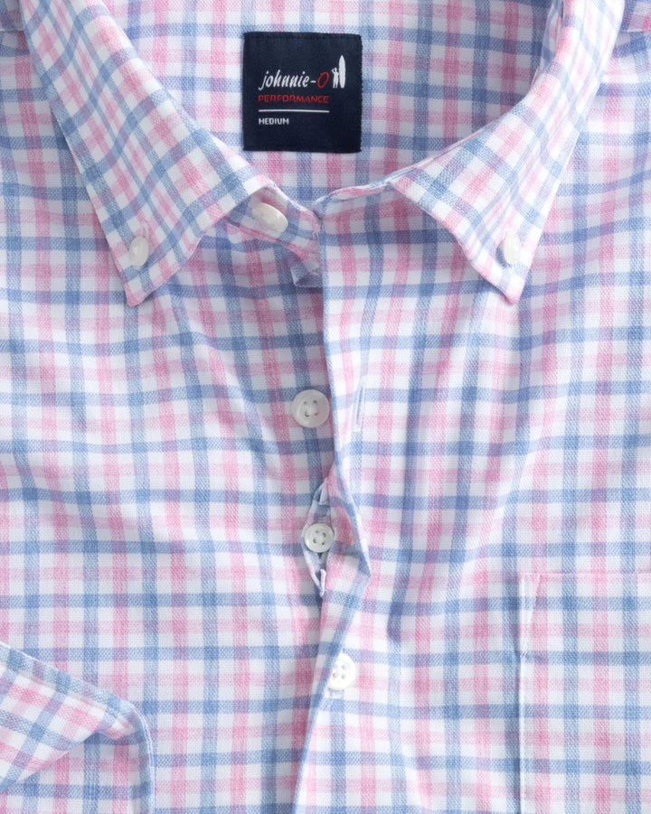 Johnnie-O Rylen Performance Button Up Shirt: Calypso