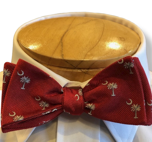 Craig Reagin Palmetto Woven Bowtie - Red