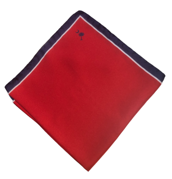 Craig Reagin South Carolina Palmetto Pocket Square: Red